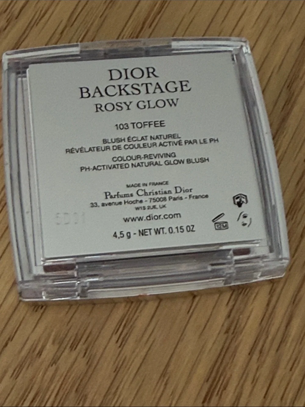 DIOR BACKSTAGE ROSY GLOW BLUSH - TOFFEE